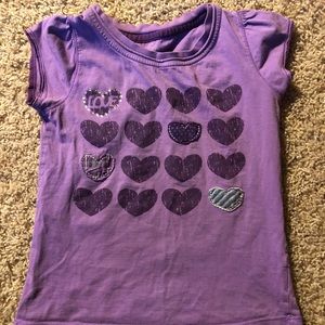 Faded Glory Purple Heart T